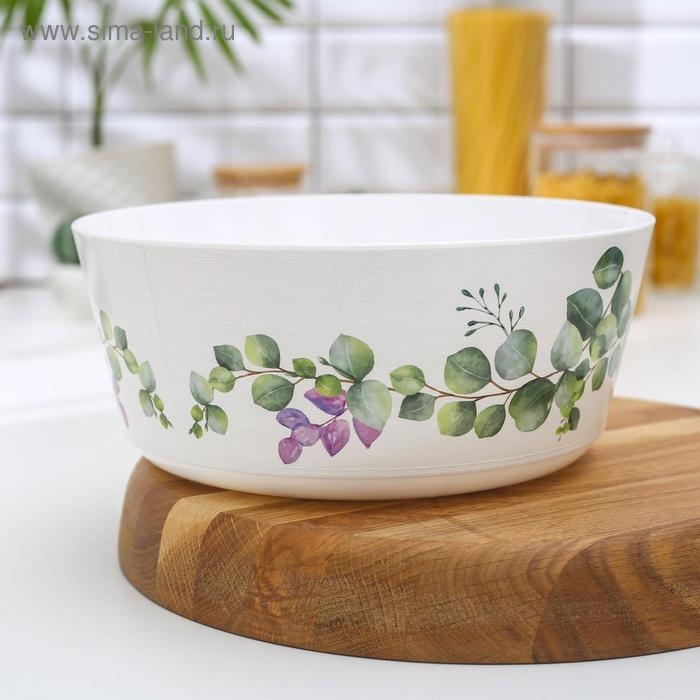 Миска &laquo;Деко. Каменная роза&raquo;, 3 л, цвет каменная роза МИКС