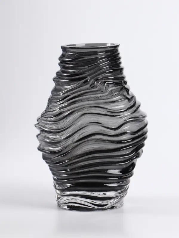 Ваза &laquo;Модесто&raquo;, 19&times;12 см, стекло, чёрная