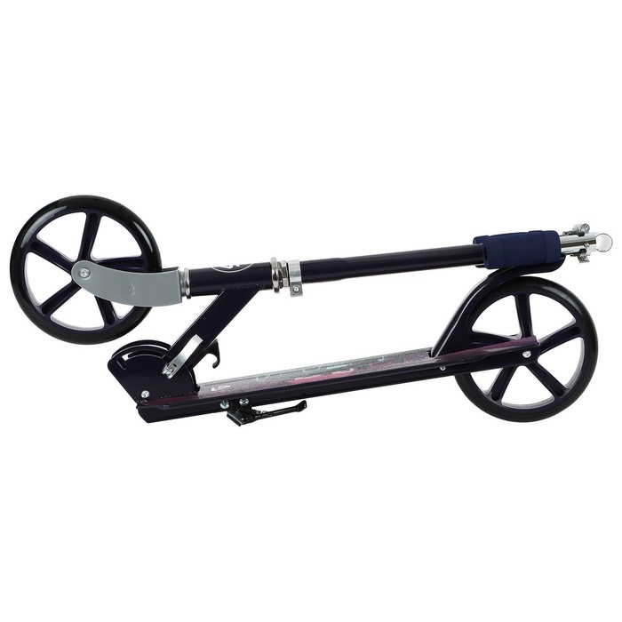 Самокат GRAFFITI, складной, колёса PU 200 мм, ABEC 7, цвет чёрный
