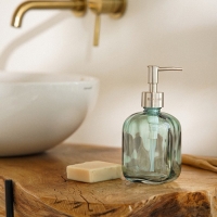 Дозатор для мыла SL Home, стекло, 8&times;8&times;18 см