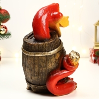 Копилка "Удав в бочке" 18х23х20см