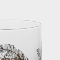 Стакан стеклянный Magistro &laquo;Золотой лист&raquo;, 400 мл, 8,5&times;10 см