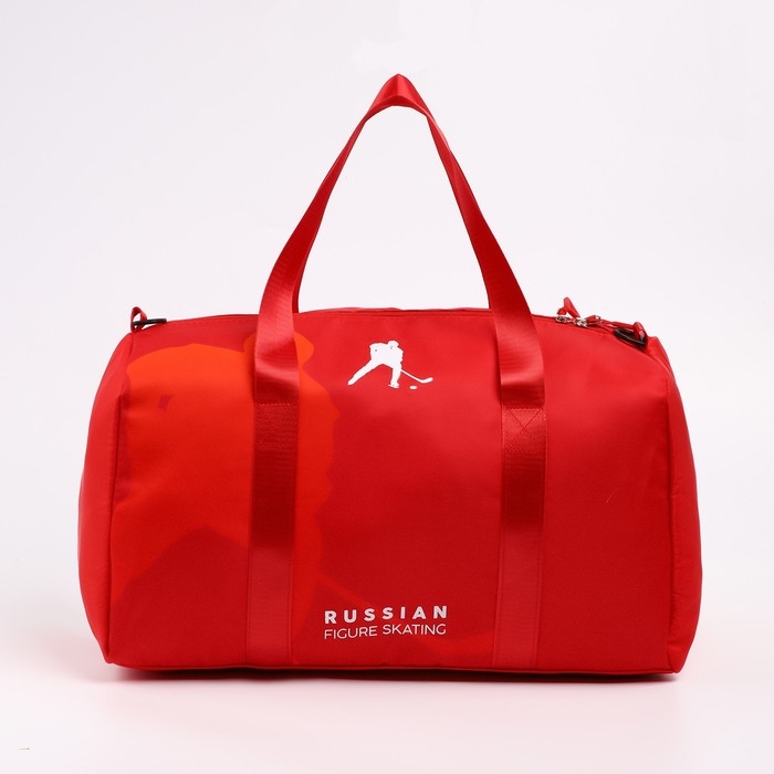 Сумка спортивная &laquo;RUSSIAN HOKEY&raquo;, 47 x 28 x 24 см, цвет красный