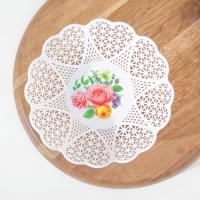 Ваза для хлеба и фруктов &laquo;Кубань. Сердце&raquo;, 18&times;4,5 см, белый, рисунок МИКС