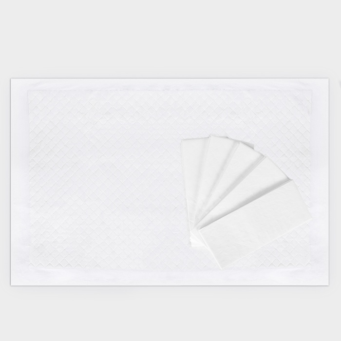 Пелёнки одноразовые впитывающие для детей, размер 60x90, 5 слоев, 30 шт., Крошка Я