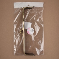 Фермуар пришивной &laquo;Прямоугольник&raquo;, 20 &times; 6 см, цвет бронзовый