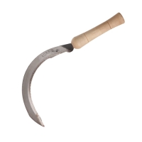 Серп &laquo;Травник&raquo;, 8" (20.3 см), толщина лезвия 2 мм, рукоять дерево, Greengo