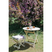 Стол складной, 80&times;80&times;75см, из липы, круглый