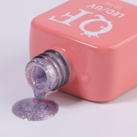 Гель лак для ногтей &laquo;COLOR CHROME&raquo;, 3-х фазный, 10 мл, LED/UV, цвет сиреневый (63)