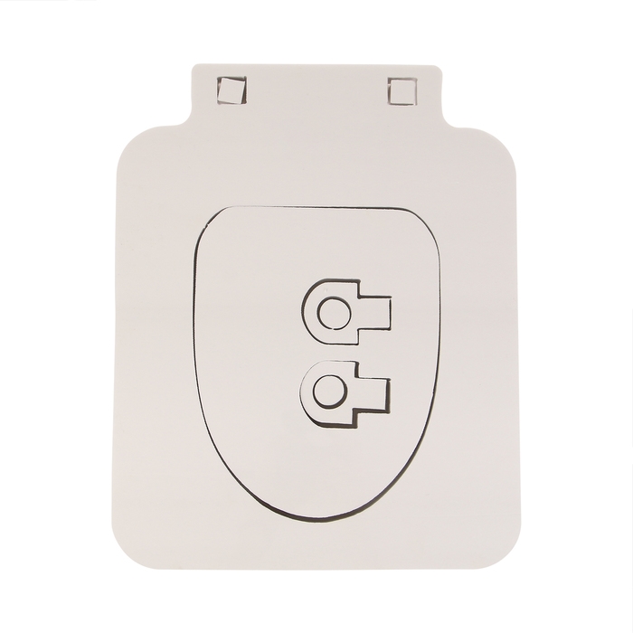 Сиденье для уличного туалета, 38 &times; 50 см, с квадратной крышкой, пенополистирол