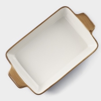 Форма для запекания из фарфора прямоугольная Доляна &laquo;Космос&raquo;, 700 мл, 23,5&times;13,5&times;4,5 см, цвет синий