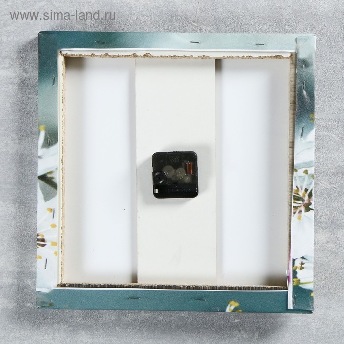 Часы настенные, модульные, серия: Цветы, "Весеннее цветение", 35х110  см