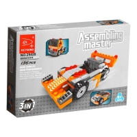 Конструктор &laquo;Спорткар&raquo;, 3 в 1, 135 деталей
