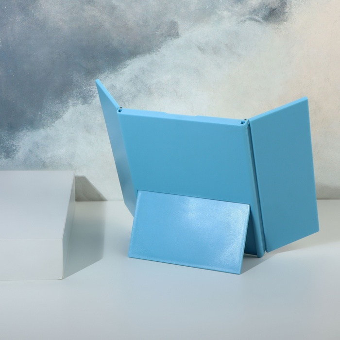 Зеркало настольное, зеркальная поверхность 5 &times; 15/11 &times; 15 см, цвет МИКС