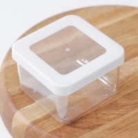 Контейнер для сыпучих продуктов &laquo;Степ&raquo;, 500 мл, 10&times;10&times;7 см, цвет белый