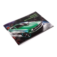 Альбом для рисования А4, 40 листов на скрепке "Дрифт", обложка мелованный картон, внутренний блок офсет 100 г/м&sup2;