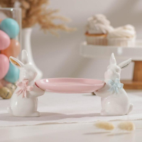 Блюдо для пирожных &laquo;Зайка&raquo;, 22&times;11,5&times;11 см