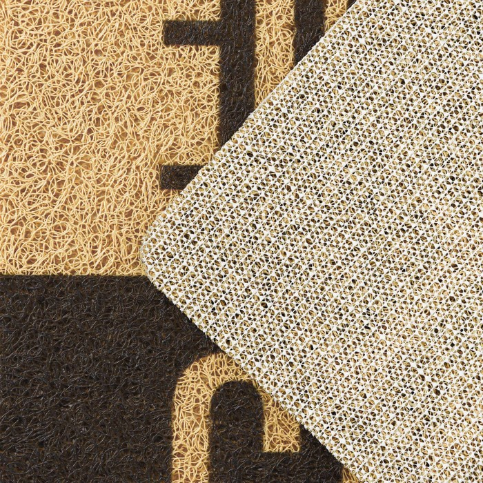 Коврик придверный грязезащитный Доляна &laquo;Здравствуйте. Досвидания&raquo;, 40&times;60 см