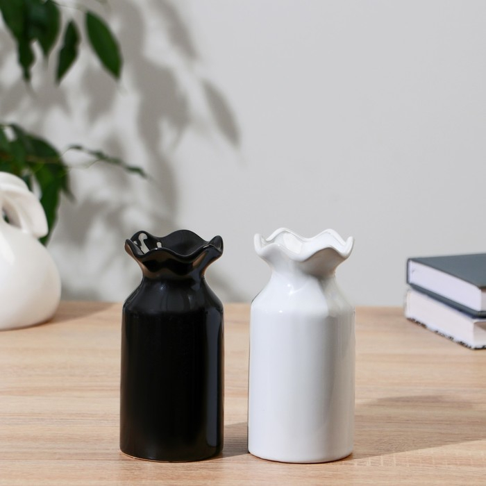 Ваза керамика настольная "Шона" d отв. 3 см 6,3х7х14 см, микс