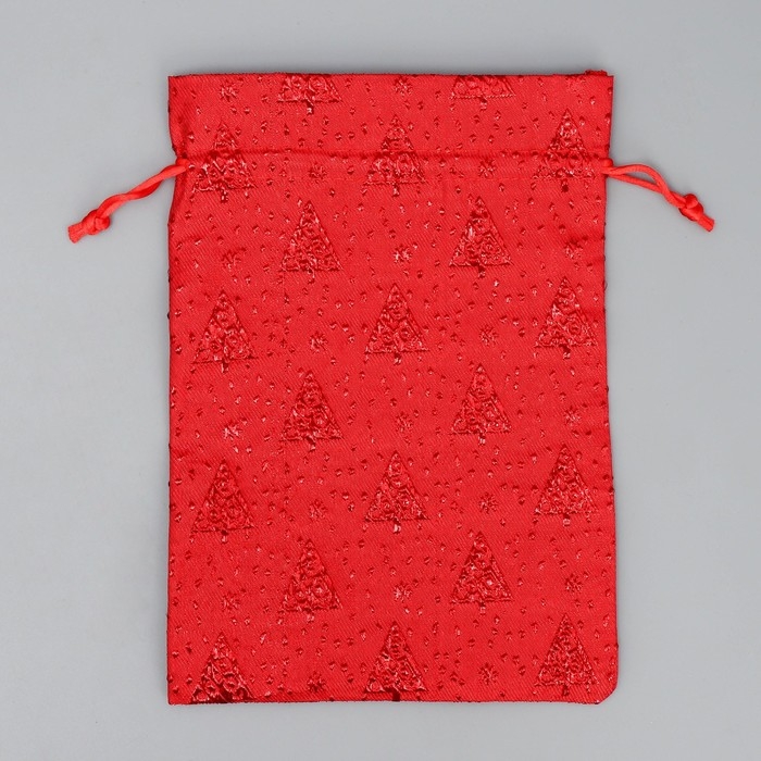 Мешочек подарочный парча &laquo;Новогодний переполох&raquo;, 16 х 24 см +/- 1.5 см, Новый год