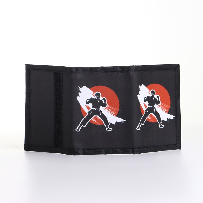 Кошелёк детский на липучке &laquo;Выбражулька&raquo;, цвет чёрный