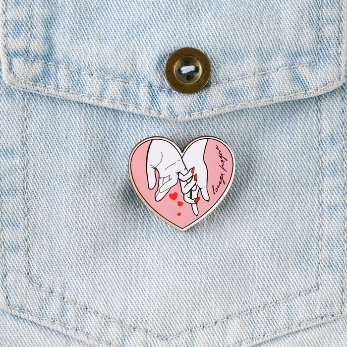 Значок в коробочке &laquo;Моей половинке&raquo;, 2,7 х 3 см