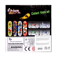 Фингерборд металлический &laquo;Золотой трюк&raquo;, 2 комплекта колёс, ключ, цвет МИКС