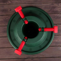 Подставка для ёлки Martika &laquo;Невио&raquo;, пластик, d=34.9 см, h=13.5 см, зелёный/красный