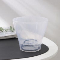 Кашпо для цветов со вставкой &laquo;Афина&raquo;, 1 л, цвет прозрачный