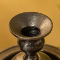 Подсвечник "Ретро серия Оксфорд" алюминий 13,5х13,5х10 см