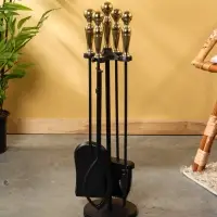 Каминный набор, сталь, алюминий 62 см