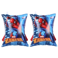 Нарукавники &laquo;Человек Паук&raquo;, детские, для плавания, 20х16 см., цвет синий