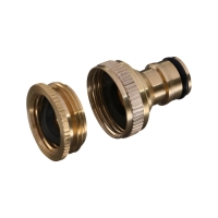 Штуцер, внутренняя резьба 3/4"&mdash;1/2", быстросъёмное соединение, латунь, Greengo