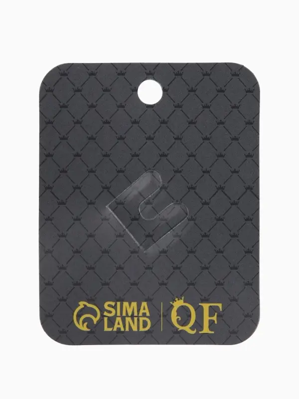 Зажим для кардигана "Ажур", тюльпан. цвет серый в сером