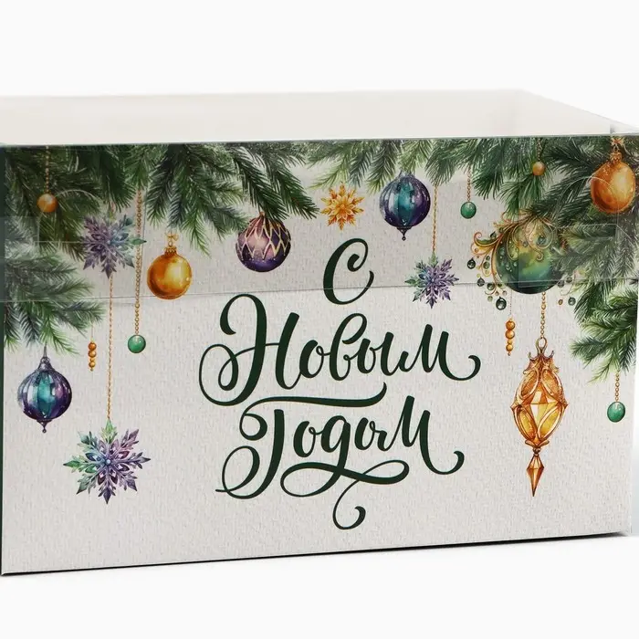 Коробка для капкейка &laquo;Новогодние истории&raquo;, 16 х 8 х 10 см