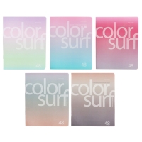 Тетрадь 48л кл COLOR SURF, МИКС