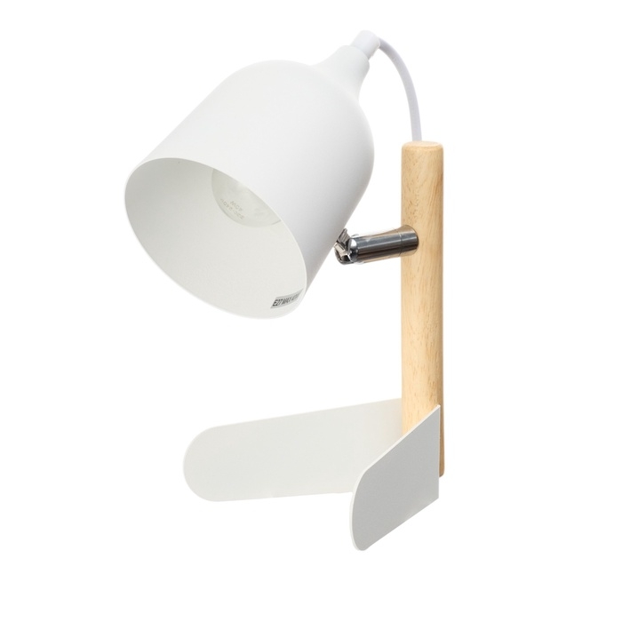 Лампа настольная "Престиж" 1х40Вт Е27 белый 13х12х24см