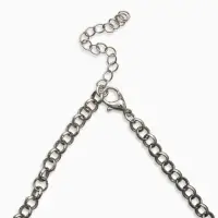 Цепь с подвесками "Вишня", 40+удл, цвет красный в серебре