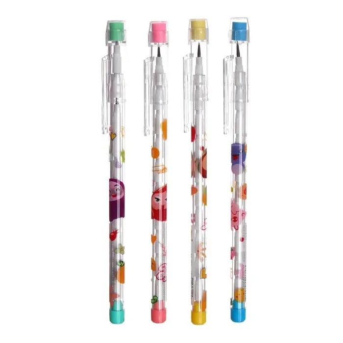 Карандаш секционный &laquo;Ассорти&raquo;, чернографитный с ластиком, МИКС