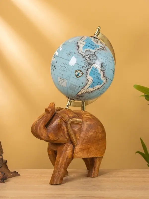 Глобус сувенирный, 25&times;16&times;36 см, подставка дерево