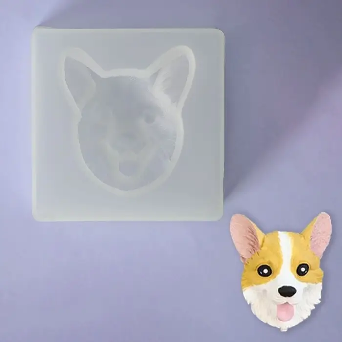 Молд &laquo;Мордашка&raquo;, силикон, 8&times;8&times;2,3 см, цвет белый