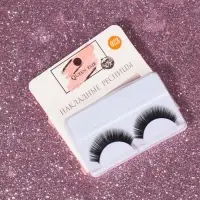 Ресницы накладные &laquo;Двойной объём&raquo;, 11 мм, без клея, чёрные