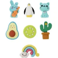 Набор фигурных ластиков, 7 штук, МИКС