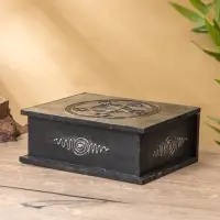 Шкатулка "Цветок жизни" 19х15х7 см, МДФ