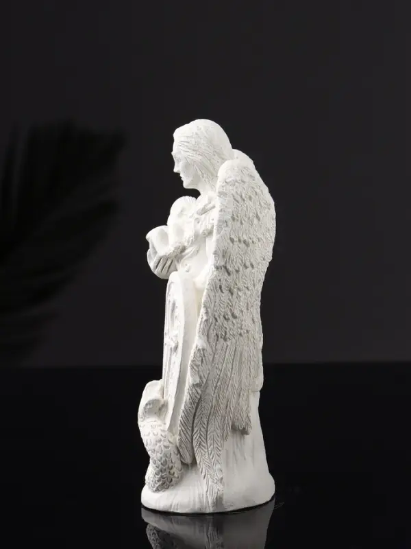 Фигура "Архангел Михаил" 14х9х4 см, натуральный гипс