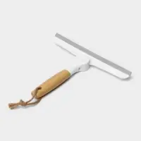 Водосгон Meli, с поворотным сгоном TRP, бамбуковая ручка, 24&times;20 см