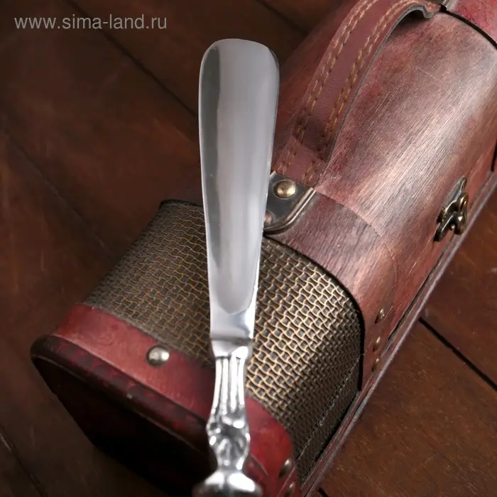 Ложка для обуви "Узел" алюминий 26х3,5х2,5 см