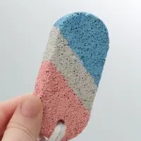 Пемза для педикюра, с подвесом, 9&times;4 см, в коробке, разноцветная