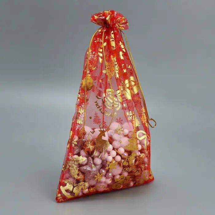 Мешочек подарочный органза &laquo;Аромат праздника&raquo;, 20 х 30 см +/- 1.5 см