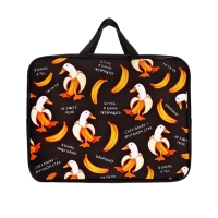 Папка с ручками текстильная А4, 360&times;245&times;70 мм, Calligrata TOP &laquo;Бананогусь&raquo;